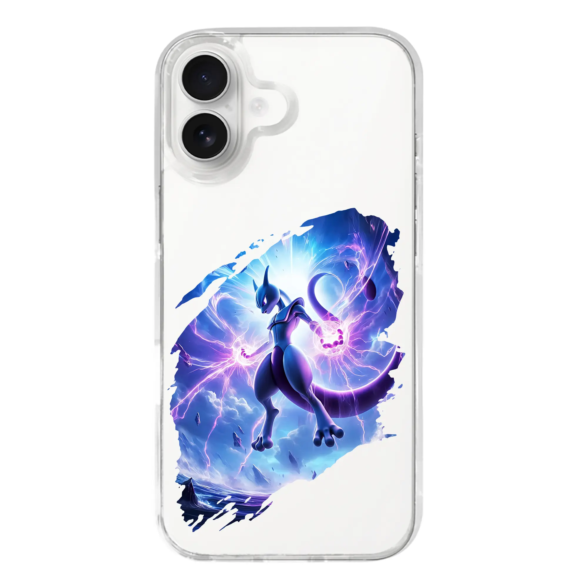 ポケモン グッズ,ミュウツー - iPhone 17シリーズ 透明スマホケース – 薄型・耐衝撃・精密フィット保護カバー